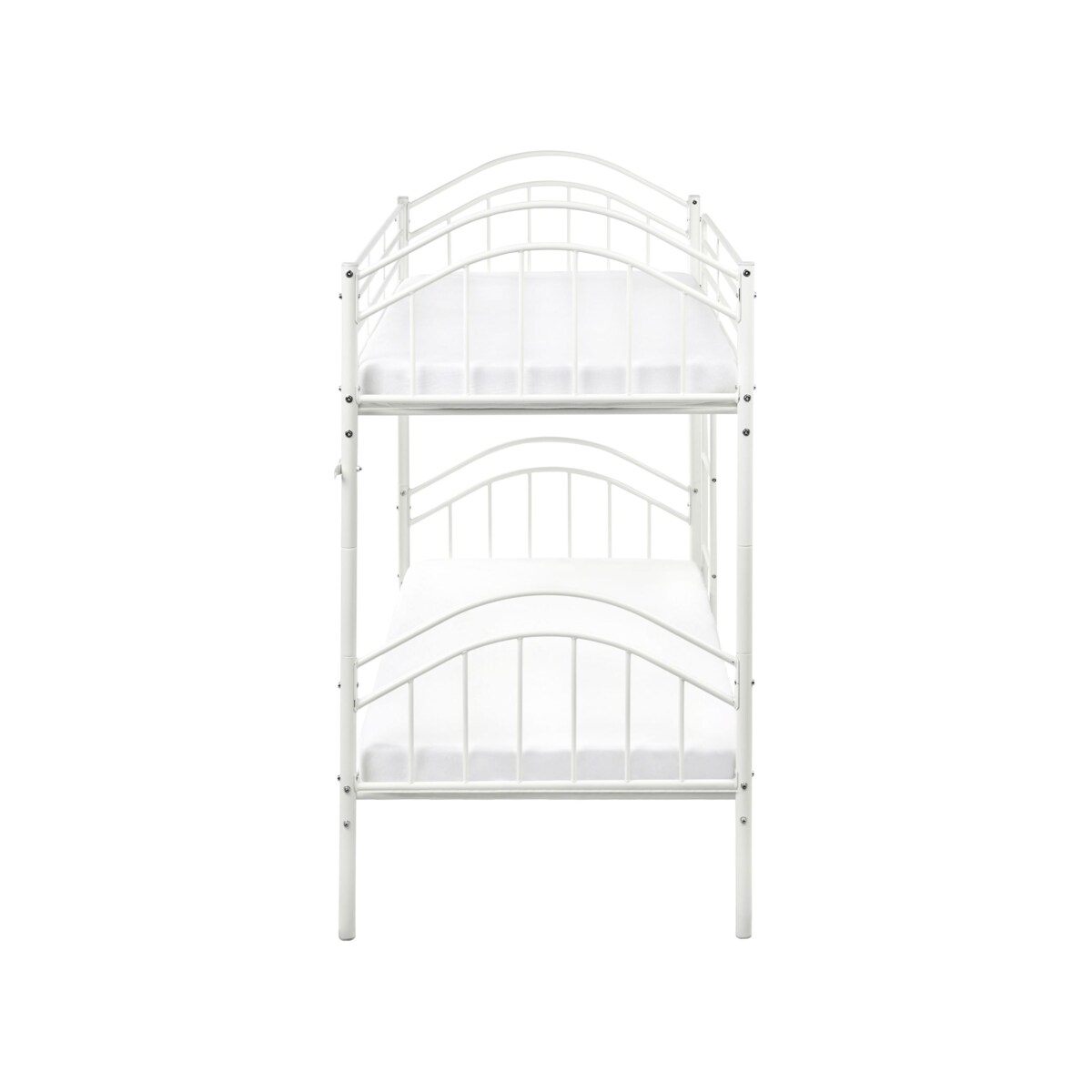 Łóżko piętrowe Metal CHARTRES 90 x 200 cm Biały