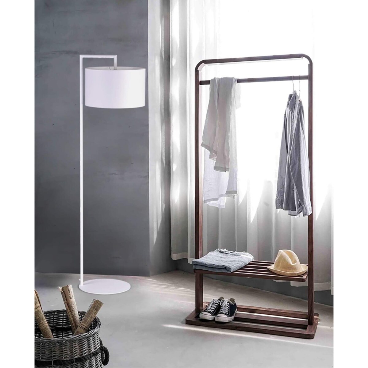 Lampa podłogowa K-4333 z serii SIMONE WHITE