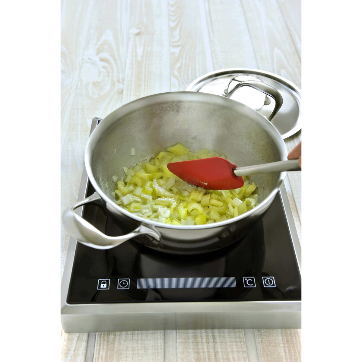 DEMEYERE ATLANTIS 7 Patelnia głęboka 2H z pokrywką 24 cm