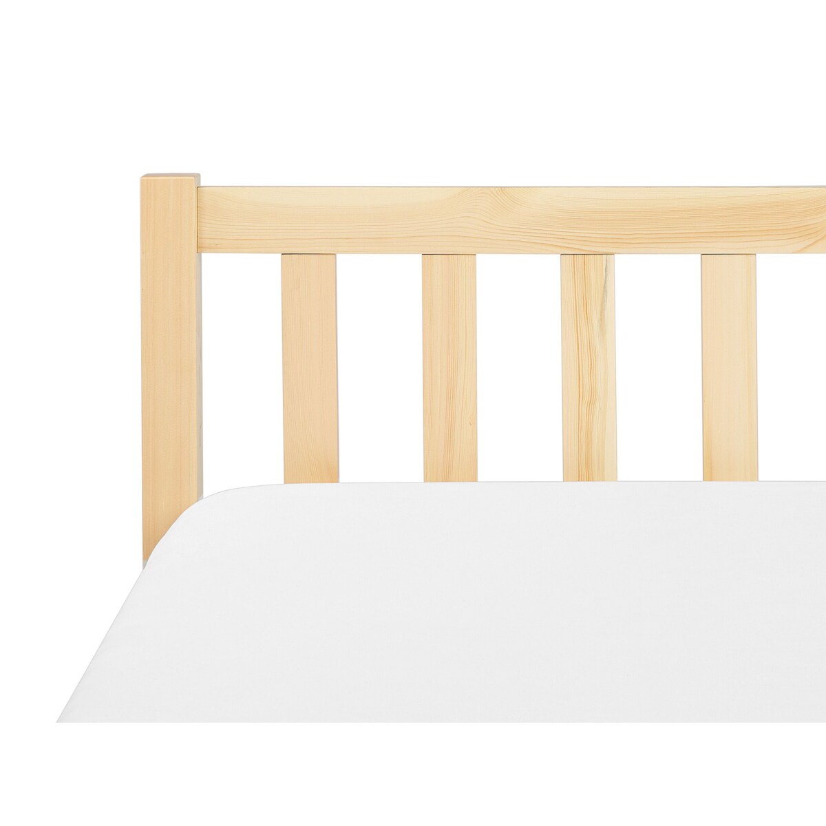 Łóżko drewniane 140 x 200 cm jasne FLORAC