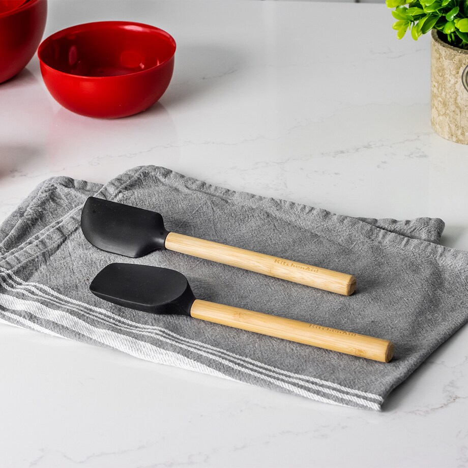 KitchenAid szpatułki silikonowe 2szt CLASSIC Bamboo