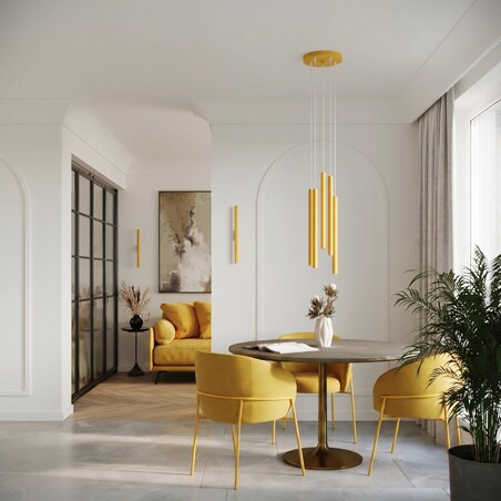 Lampa wisząca PASTELO 3P żółta