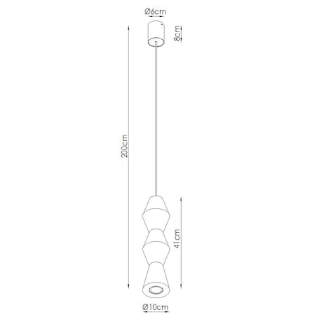 Lampa wisząca KUBBE średnia R