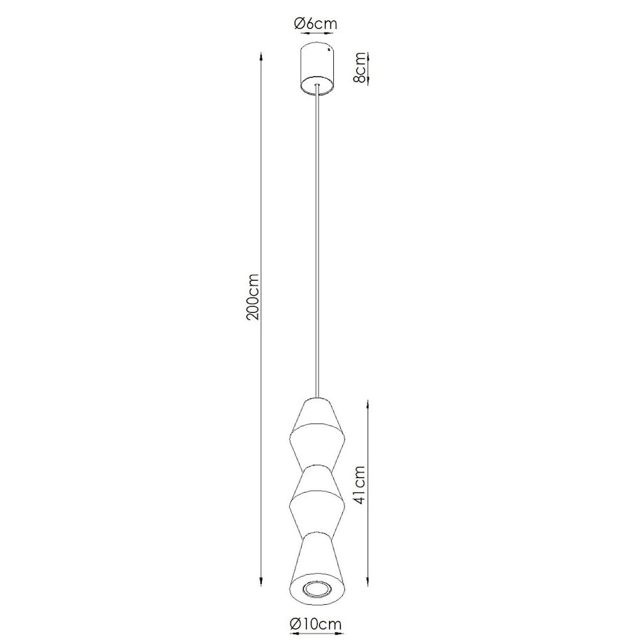 Lampa wisząca KUBBE średnia R