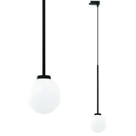 LAMPA wisząca Ota I Track Orlicki Design metalowa OPRAWA zwis do systemu szynowego 1-fazowego czarny matowy biały