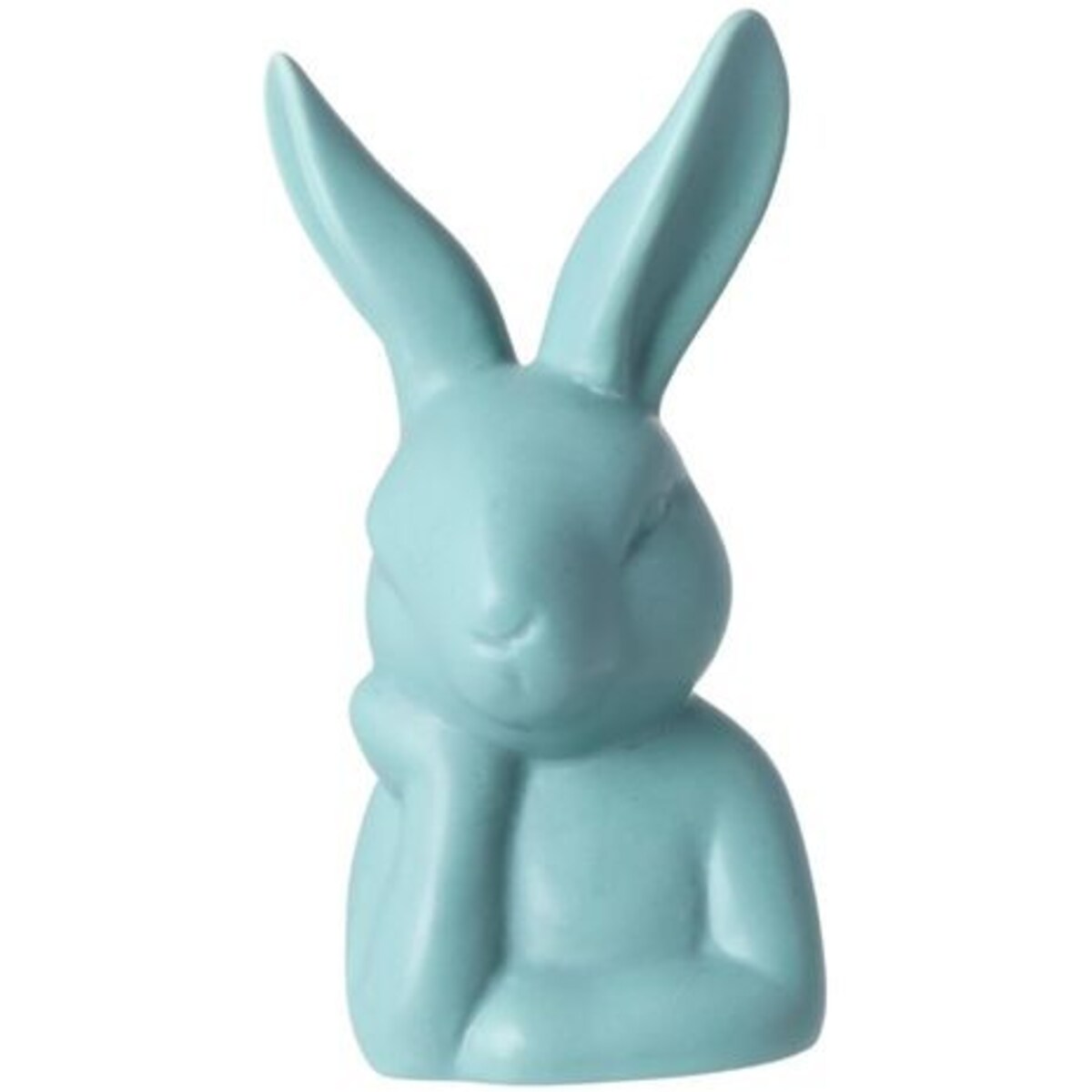 Figurka -zamyślony królik 27x15x13 cm PENSEMA zielony