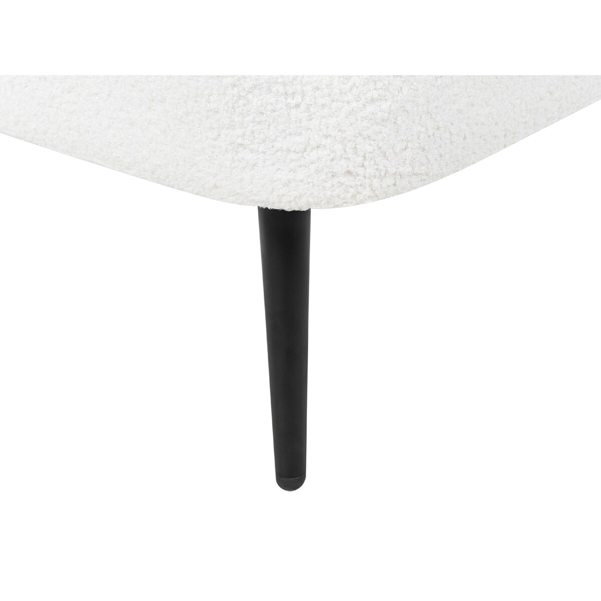 Szezlong boucle prawostronny kremowy ALLIER