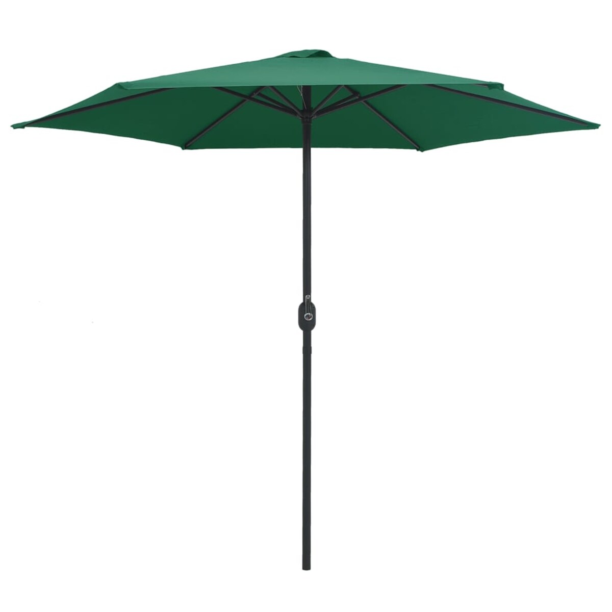 vidaXL Parasol ogrodowy na aluminiowym słupku, 270x246 cm, zielony