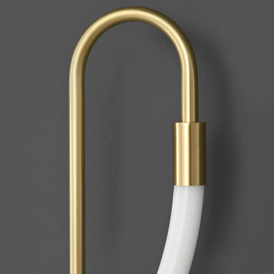 Kinkiet ścienny Essa ST-B3554 gold LED 9W 3000K wąż świetlny metal złoty biały