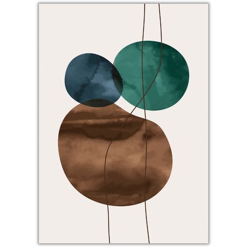 plakat abstract shapes 1 30x40 cm