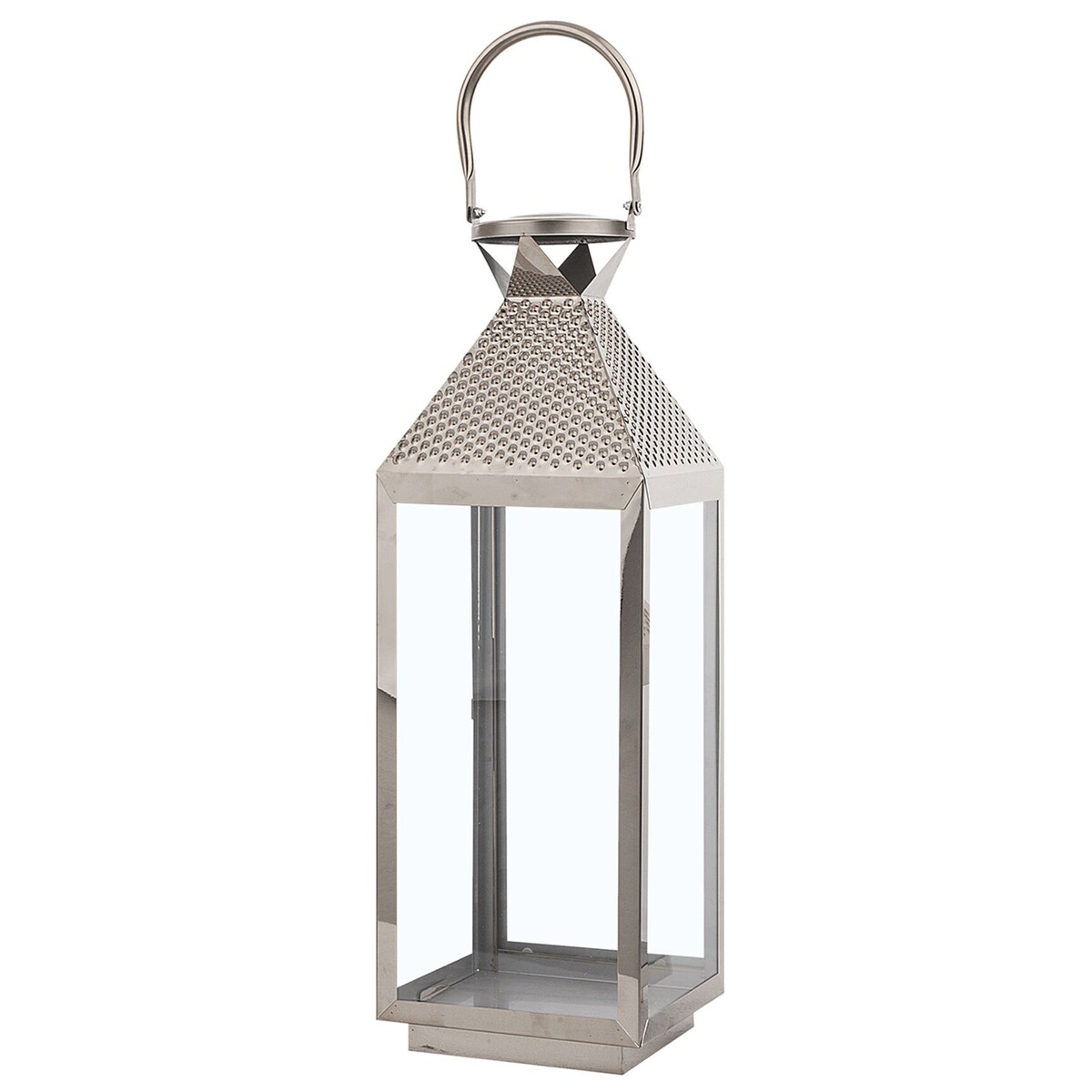 Lampion BALI Stal nierdzewna 55 cm Srebrny