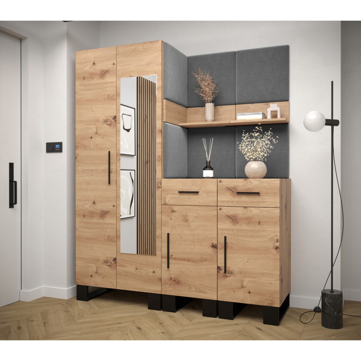 Garderoba do przedpokoju Abiks ARTIN 15 artisan+manila16