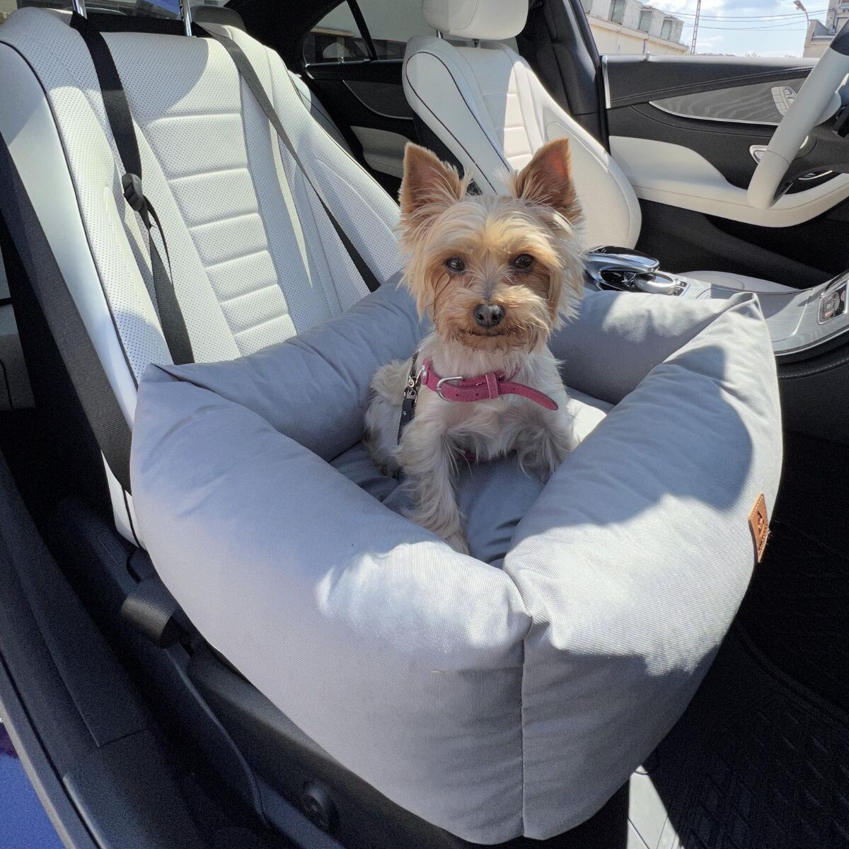 Animood Fotelik samochodowy Julian rozmiar: uniwersalny, kolor: szary, materiał: kodura