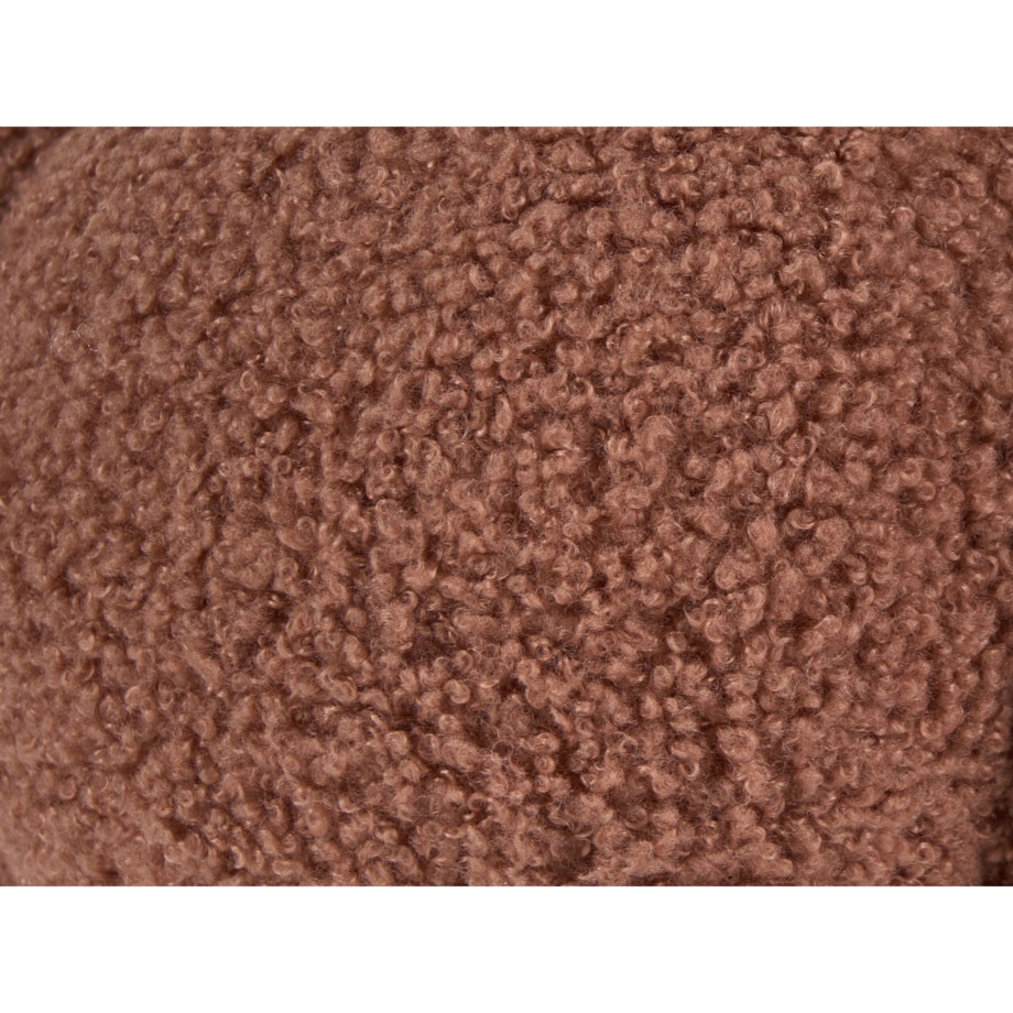 Poduszka dekoracyjna boucle dynia ⌀ 28 cm brązowa MUNCHKIN