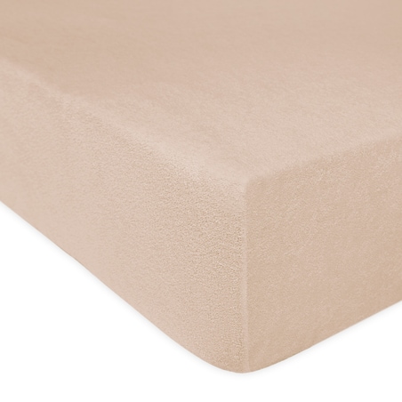 Prześcieradło z bawełny frotte z gumką 180x200 kolor beż
