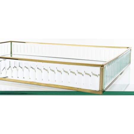 Taca dekoracyjna szklana 35 x25x4,5 cm VETRU prostokątna