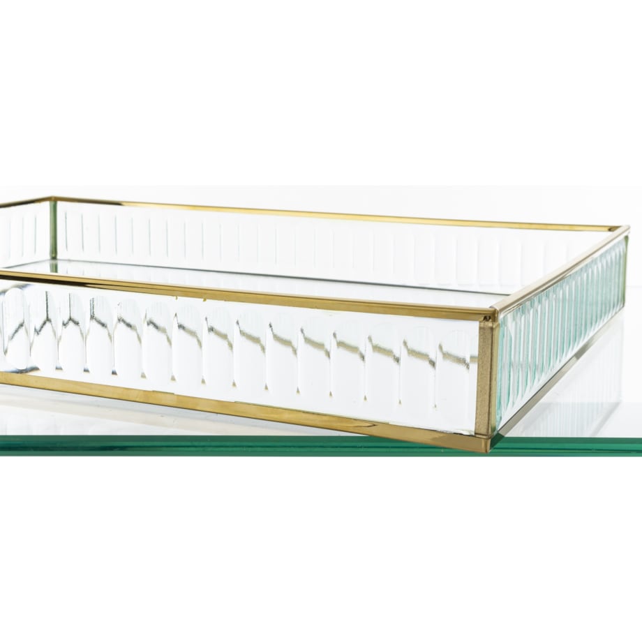Taca dekoracyjna szklana 35 x25x4,5 cm VETRU prostokątna