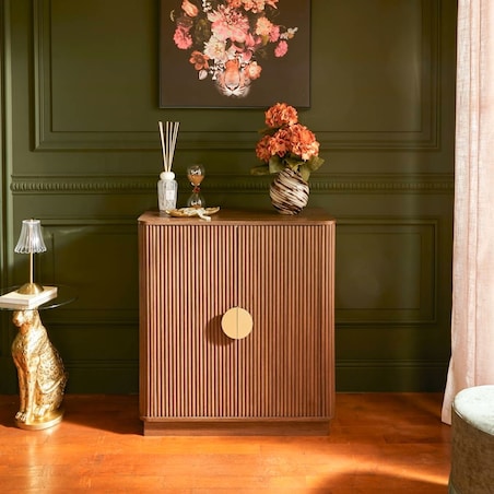 Komoda dwudrzwiowa orzechowa Wany 80x40 cm