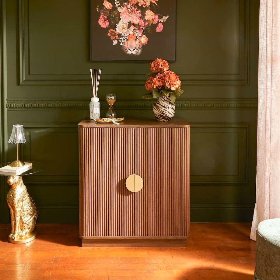 Komoda dwudrzwiowa orzechowa Wany 80x40 cm