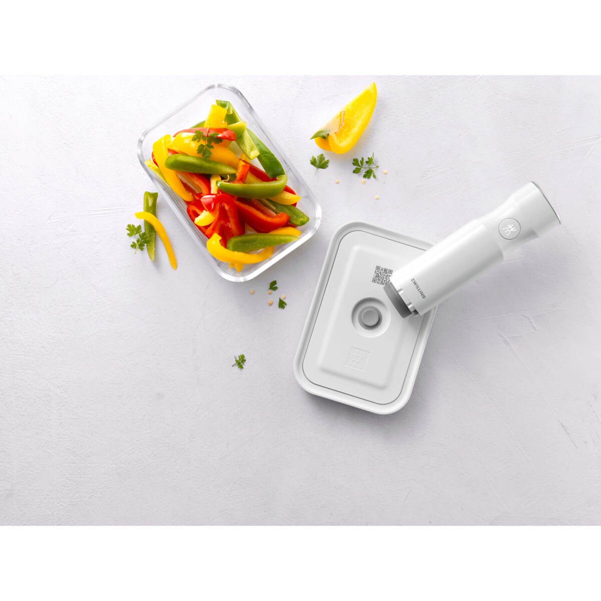 Szklany pojemnik Zwilling Fresh & Save - 2 ltr, Szary