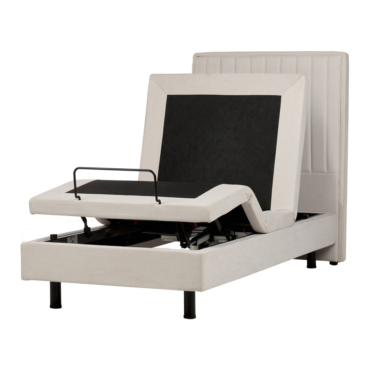 Łóżko regulowane DUKE II 90 x 200 cm Jasnobeżowy