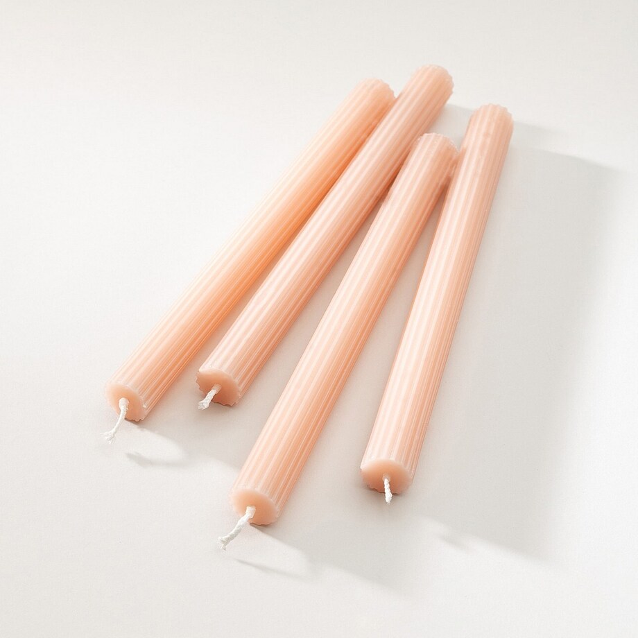 Zestaw świec stroikowych Romance 2x25 cm boże narodzenie, święta, świąteczne, różowy, 2x2x25 cm