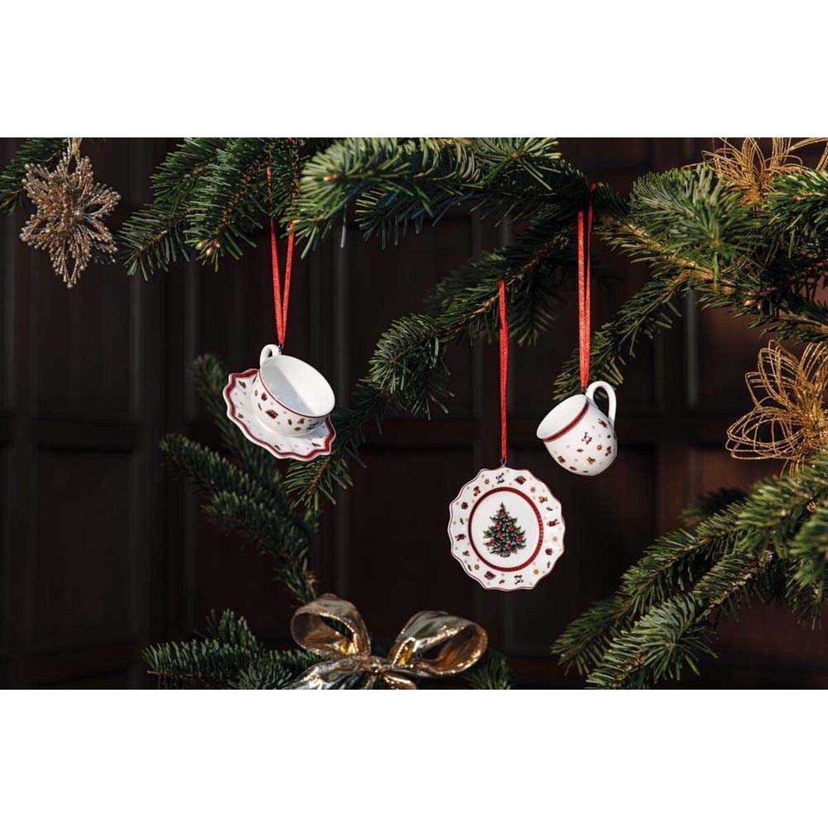 Ozdoby choinkowe, naczynia Toy‘s Delight Decoration, 3 szt, Villeroy & Boch