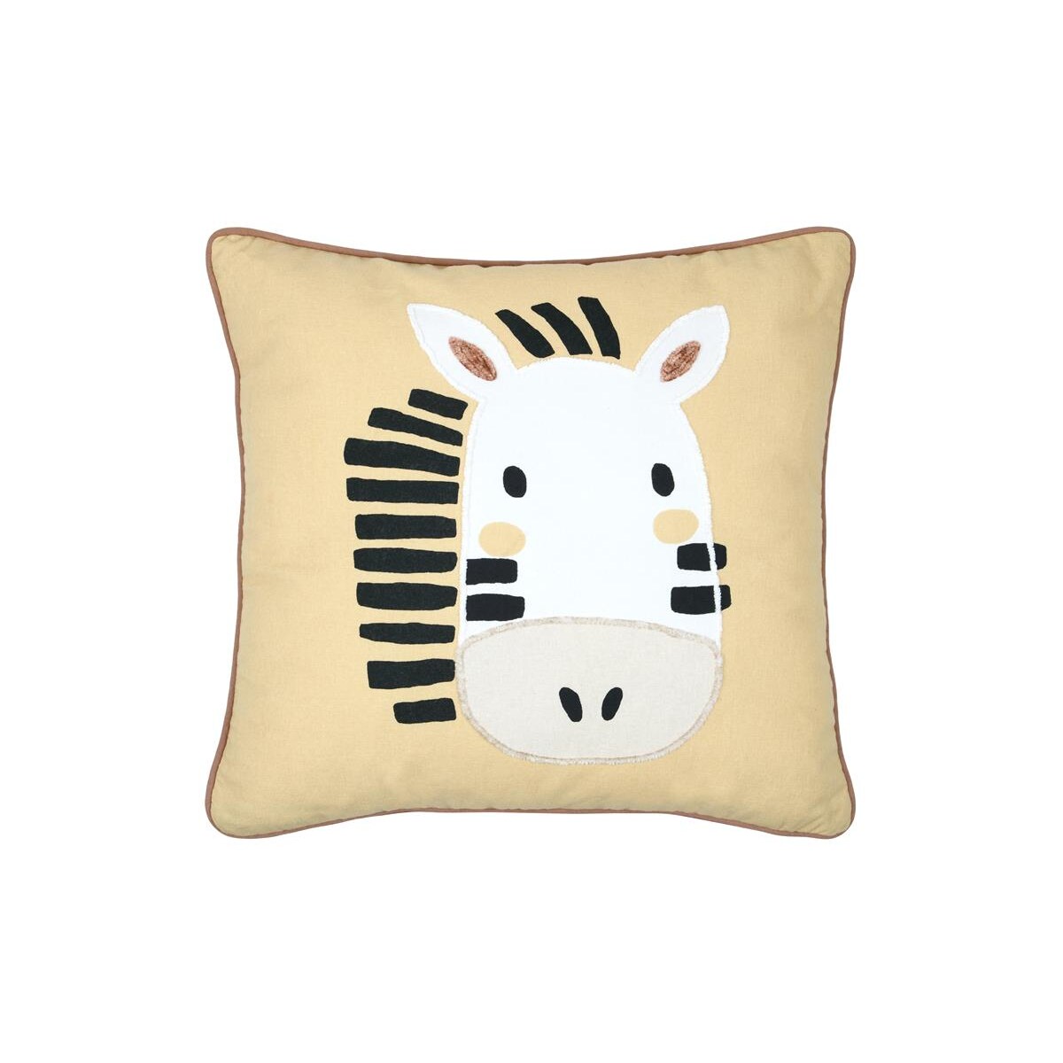 Poduszka dekoracyjna do pokoju dziecka COQUIN zebra, 40 x 40 cm