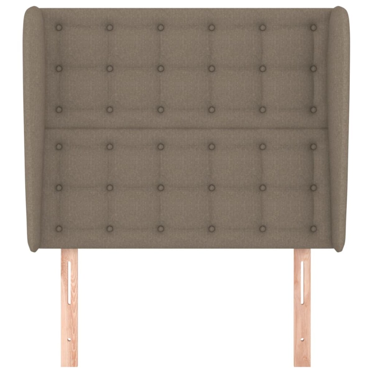 vidaXL Zagłówek uszak, taupe, 83x23x118/128 cm, tkanina