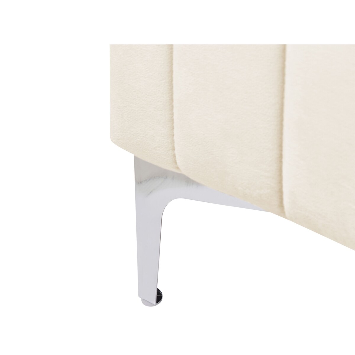 Łóżko welurowe 180 x 200 cm beżowe LUNAN