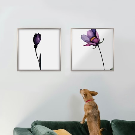 Srebrna ramka na zdjęcia 50x50 cm rama MDF ramki do zdjęć FRAMAI®