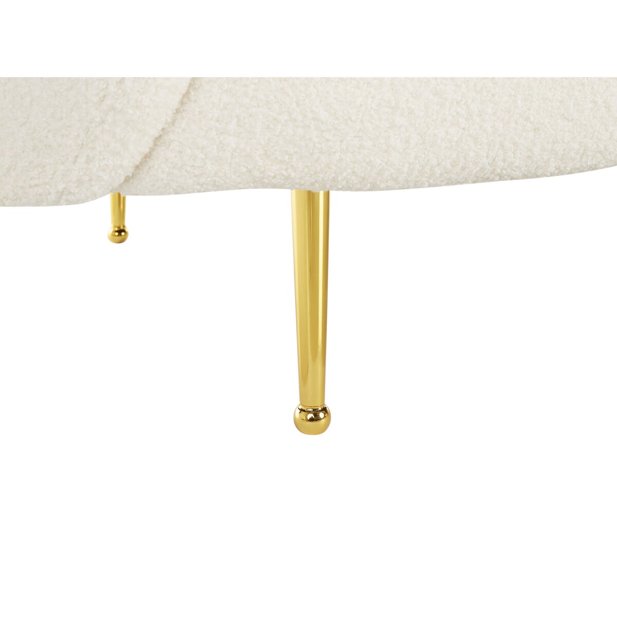 Sofa dwuosobowa boucle biała LOEN