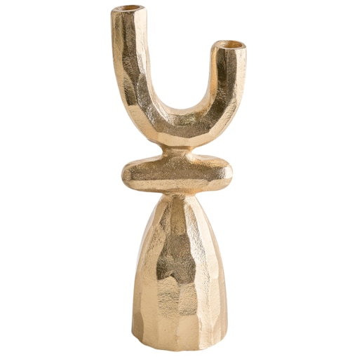 Świecznik KRADENIK Metal 33 cm Złoty