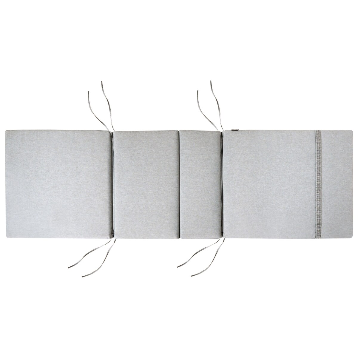 Leżak ogrodowy z poduszką AMANTEA PREMIUM Drewno akacjowe Szary melanż