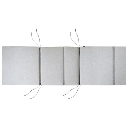 Leżak ogrodowy z poduszką AMANTEA PREMIUM Drewno akacjowe Szary melanż