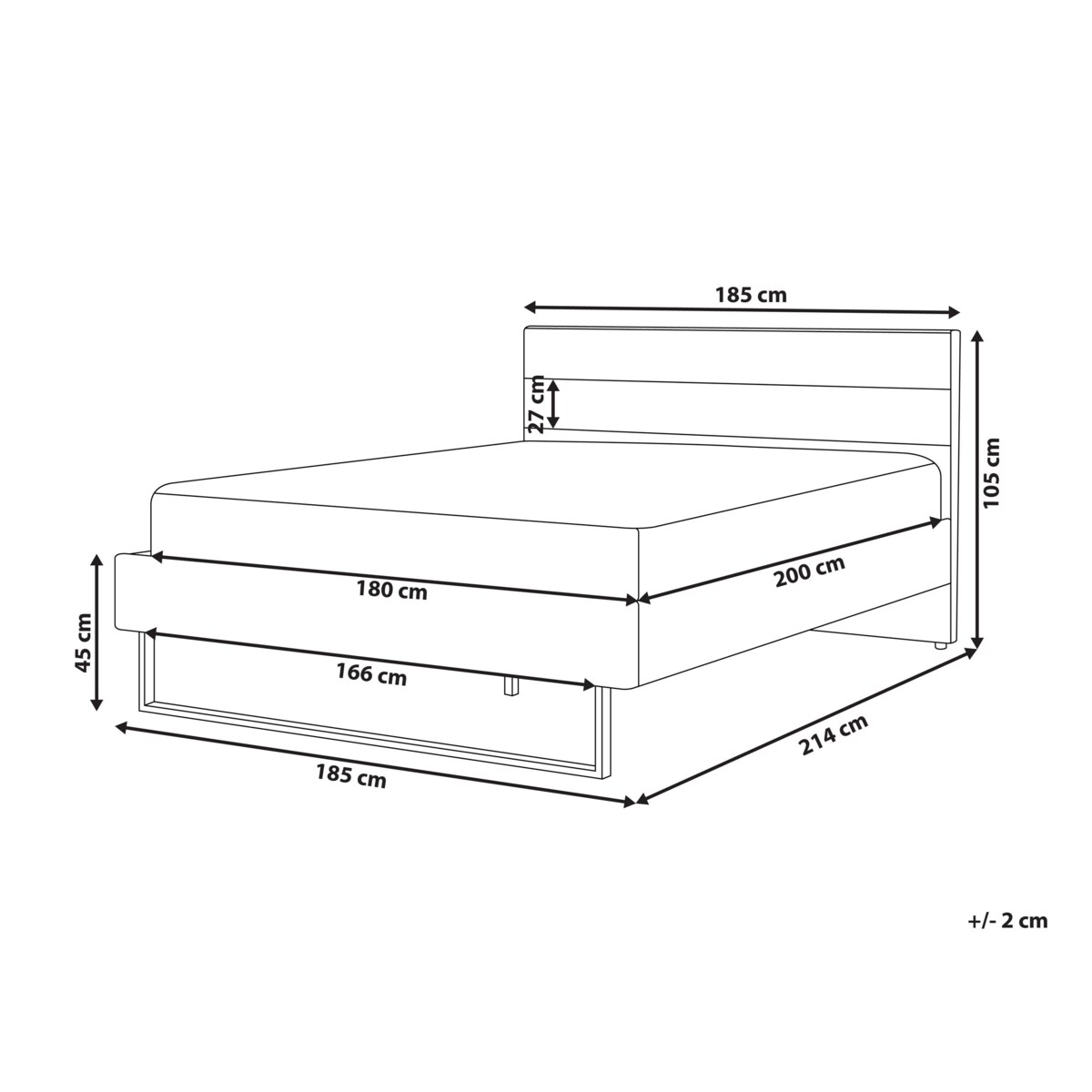 Łóżko welurowe 180 x 200 cm zielone BELLOU