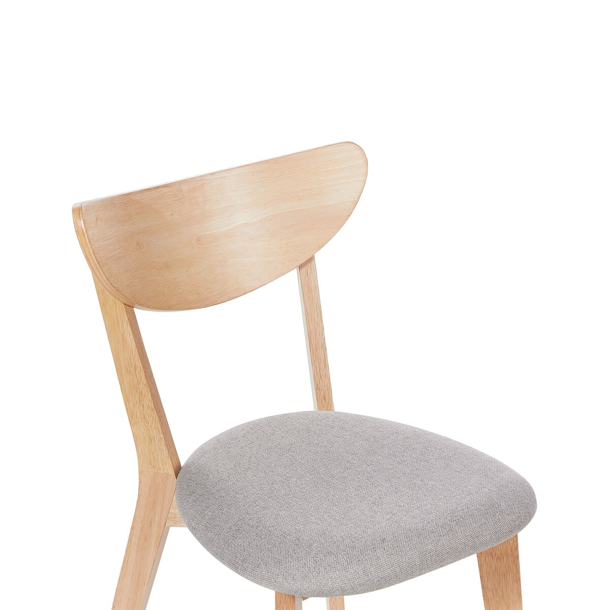 Zestaw 2 krzeseł do jadalni ERIE Drewno Jasnobrązowy