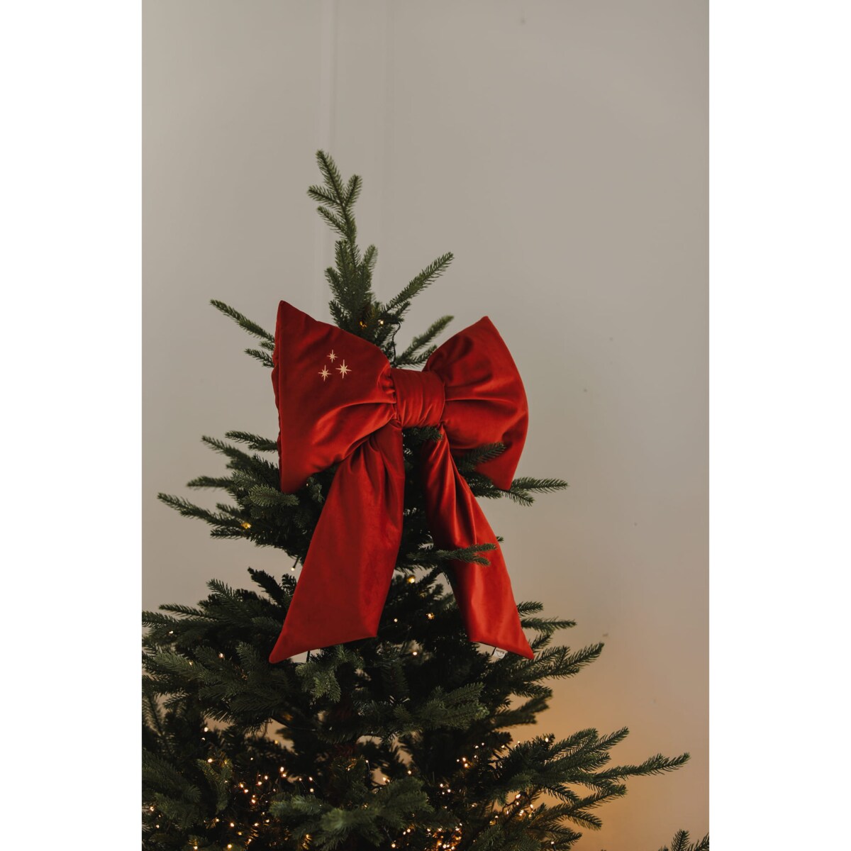 Kokarda Świąteczna Delux Carmin Red - L