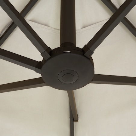 Parasol ogrodowy 460 cm SIBILLA Beżowy
