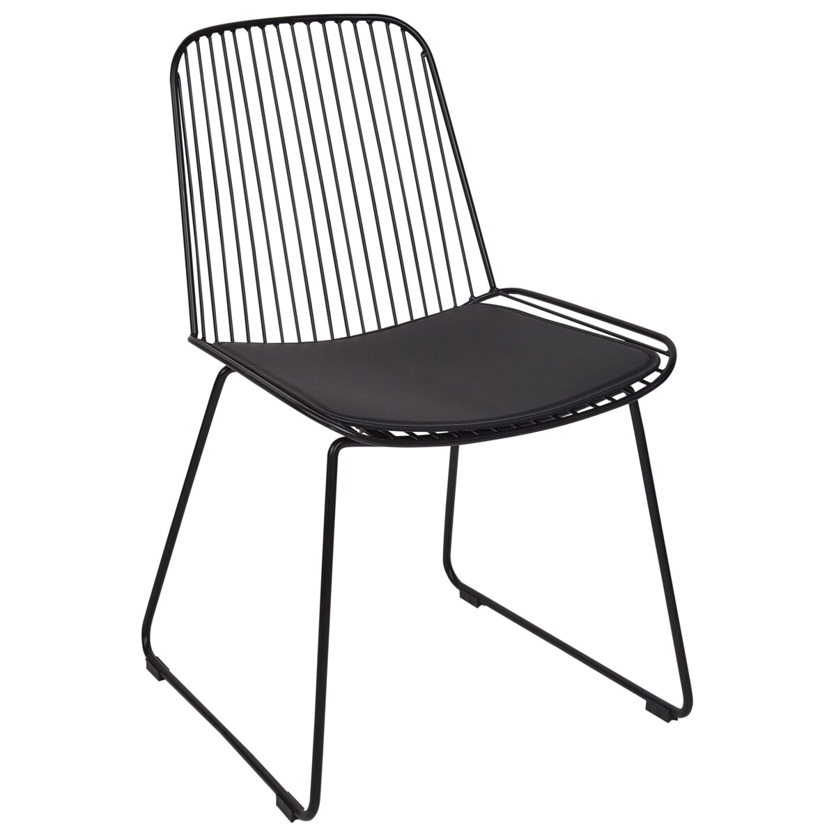 Zestaw 2 krzeseł do jadalni czarny PENSACOLA