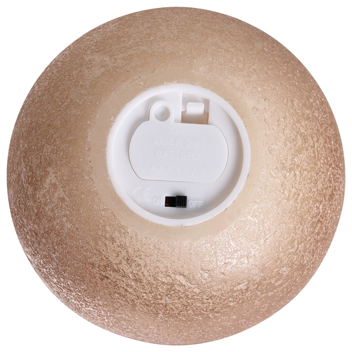 Zestaw 3 świec LED AMBROSIA 11 cm Złoty