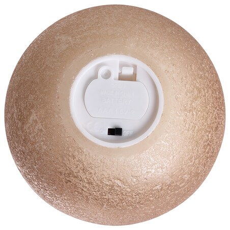 Zestaw 3 świec LED AMBROSIA 11 cm Złoty
