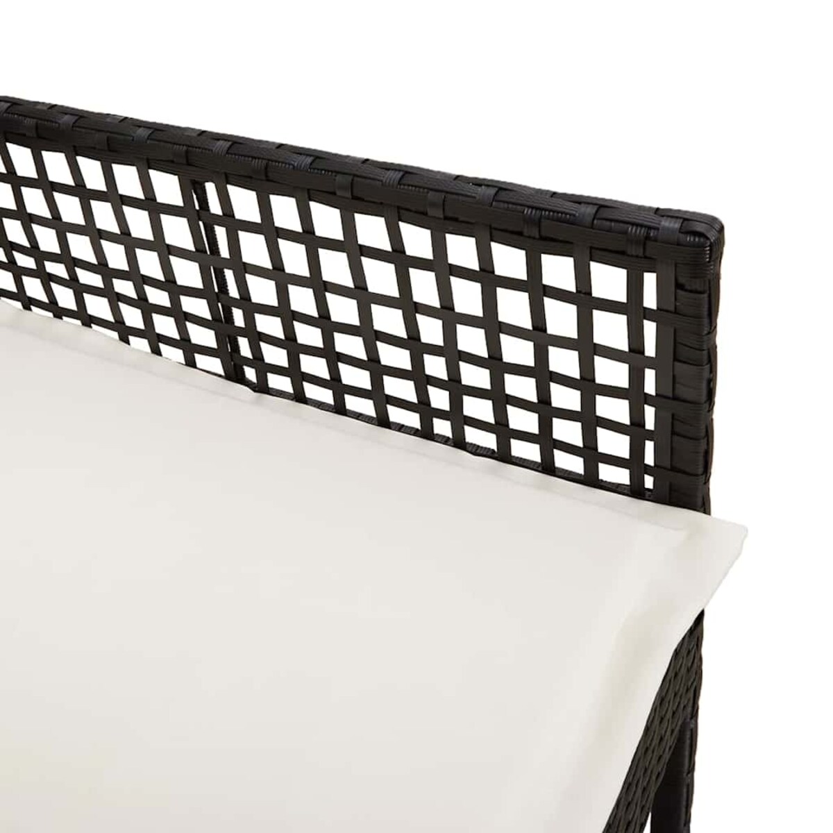 vidaXL Krzesło Ogrodowe 2 pcs Czarny 53 x 60 x 85cm polirattan