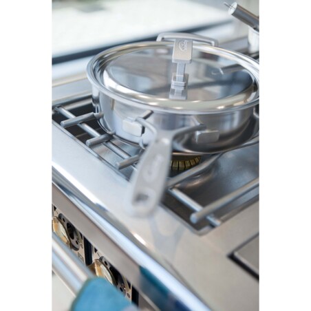 Patelnia głęboka z 2 uchwytami i pokrywką Demeyere Industry 5 - 28 cm