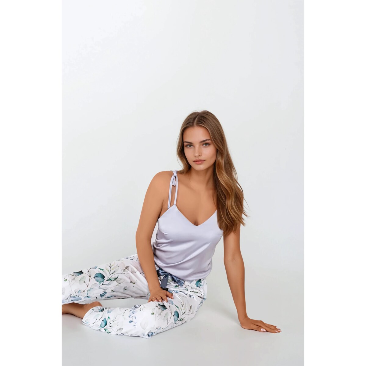 Piżama Camila Silver-Off White, L