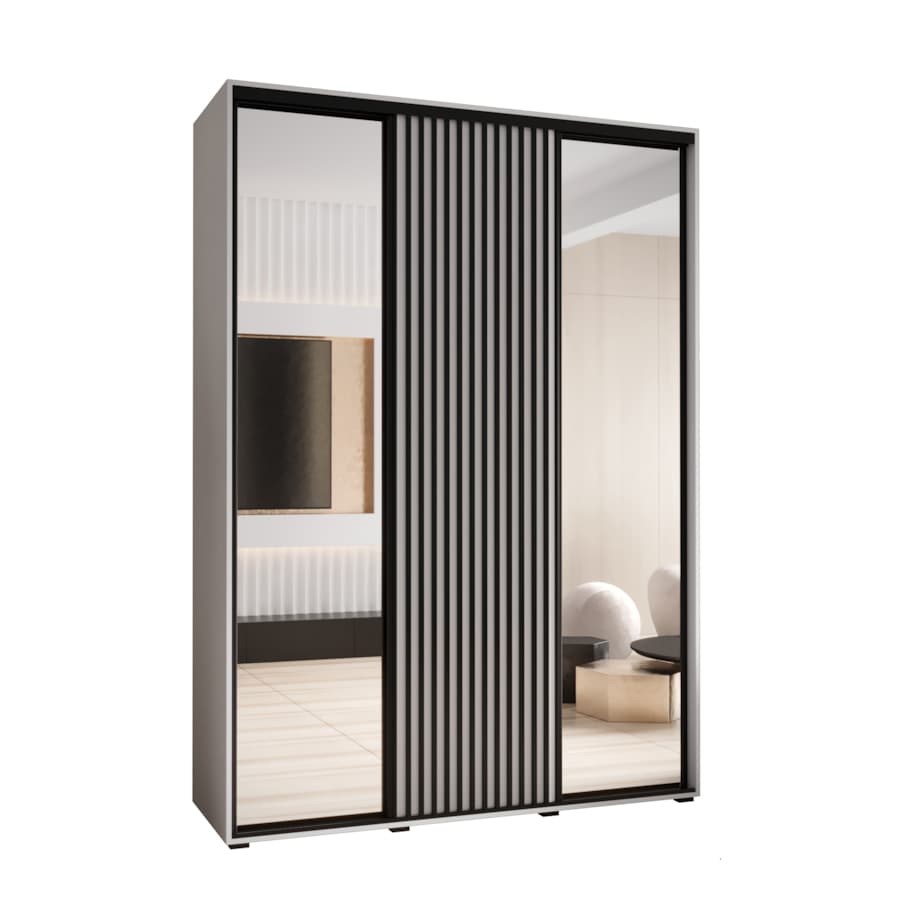 Szafa przesuwna Garderoba SAPPORO 2 170 gł. 60 biały/biały