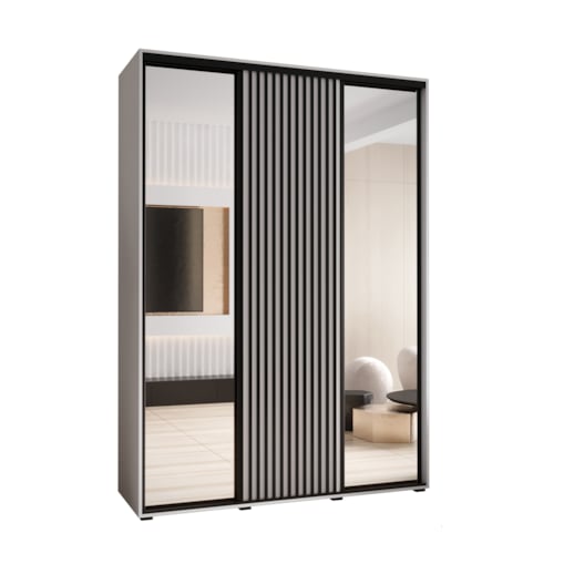 Szafa przesuwna Garderoba SAPPORO 2 170 gł. 60 biały/biały