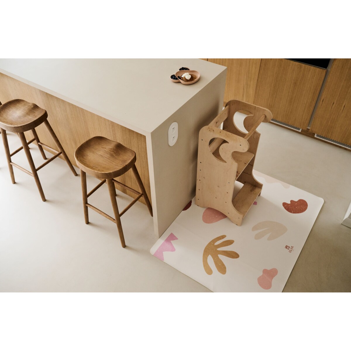 Mata Ochronna OLYA KIDS wzór ORGANIC BEACH 95x125cm