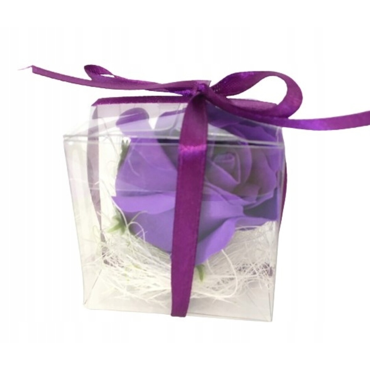 KWIAT MYDLANY w pudełku podziękowania upominek