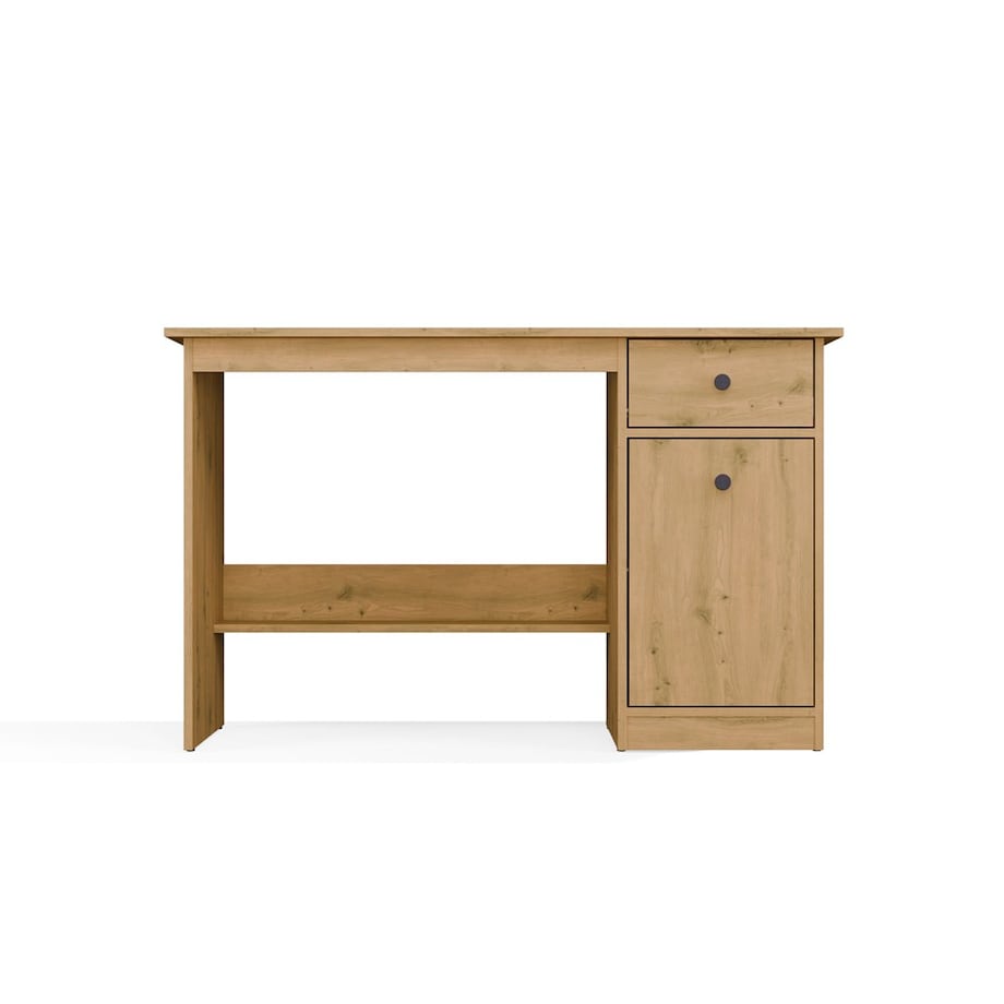 Biurko CHESTER dąb artisan 120x45x75 cm szuflada szafka 1 szt.
